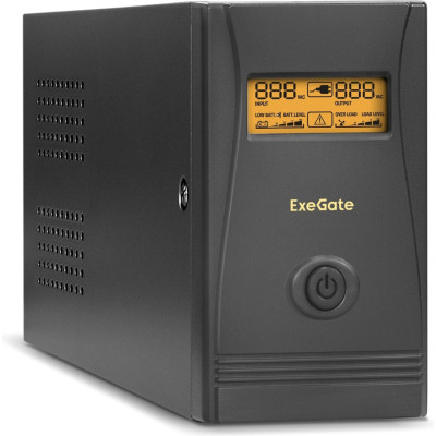 Источник бесперебойного питания EXEGATE POWER SMART ULB-850.LCD.AVR.2SH.RJ.USB