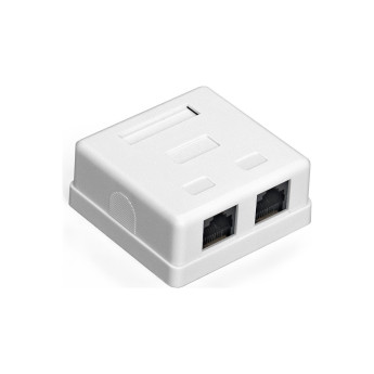 Розетка внешняя двойная EXEGATE SM2-RJ45-C5 RJ-45 кат.5/5E UTP Krone 110